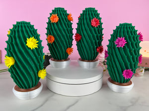 Cactus With Blooming Flowerings - 3D Printed Seasonal Ornament