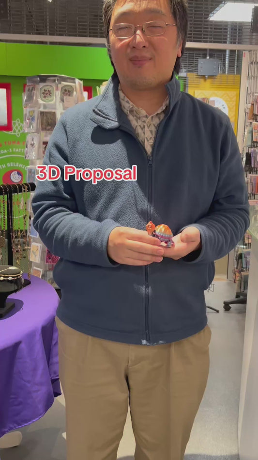 Rainbow Mini 3D Turtle (Proposal Turtle colors may very)