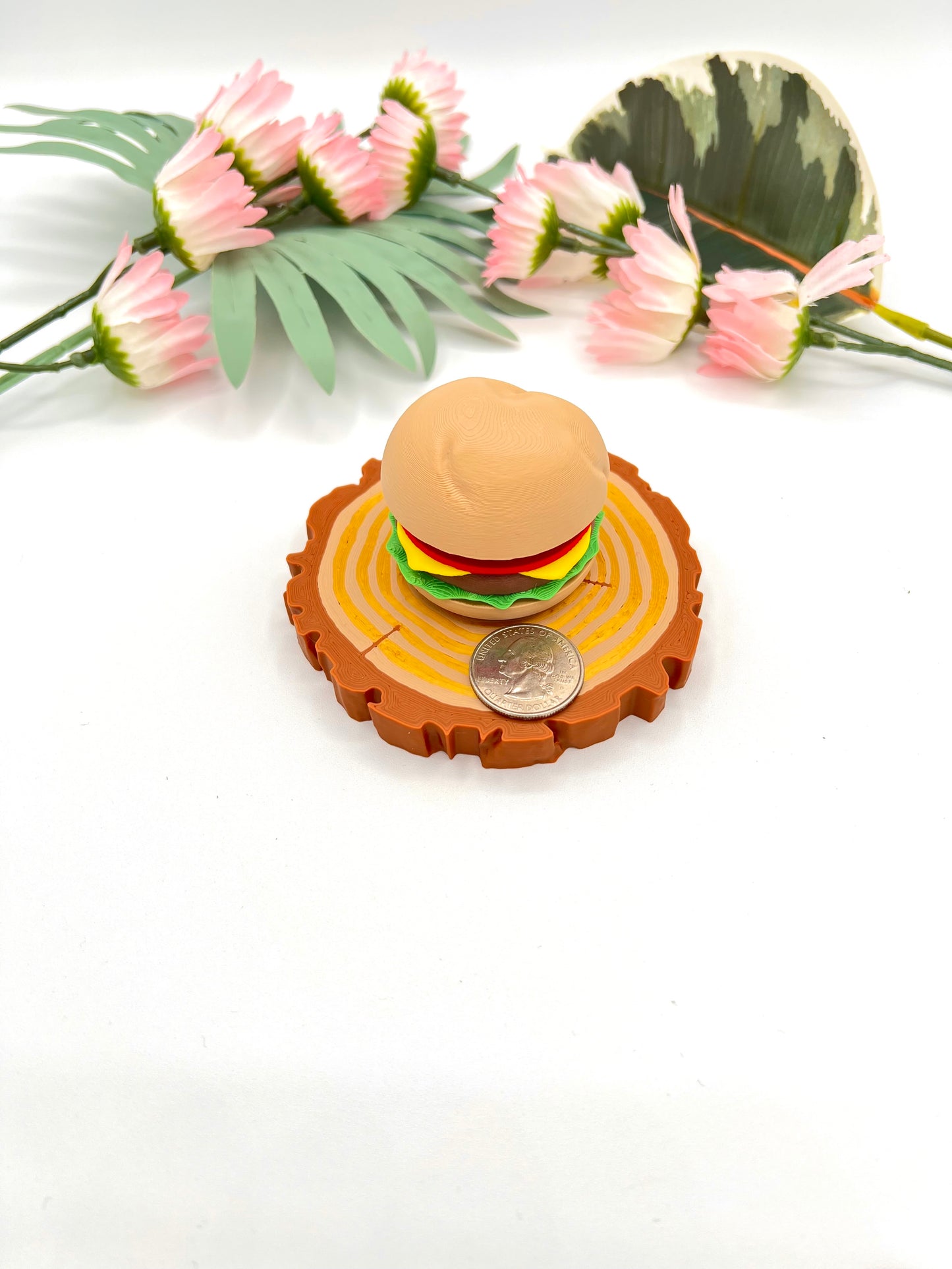 3D Hamburger Fidget Clicker