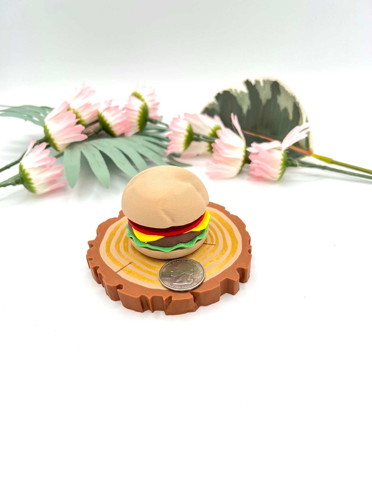 3D Hamburger Fidget Clicker