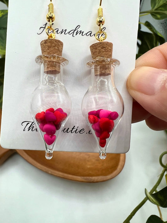 Handmade Valentine Heart Earrings