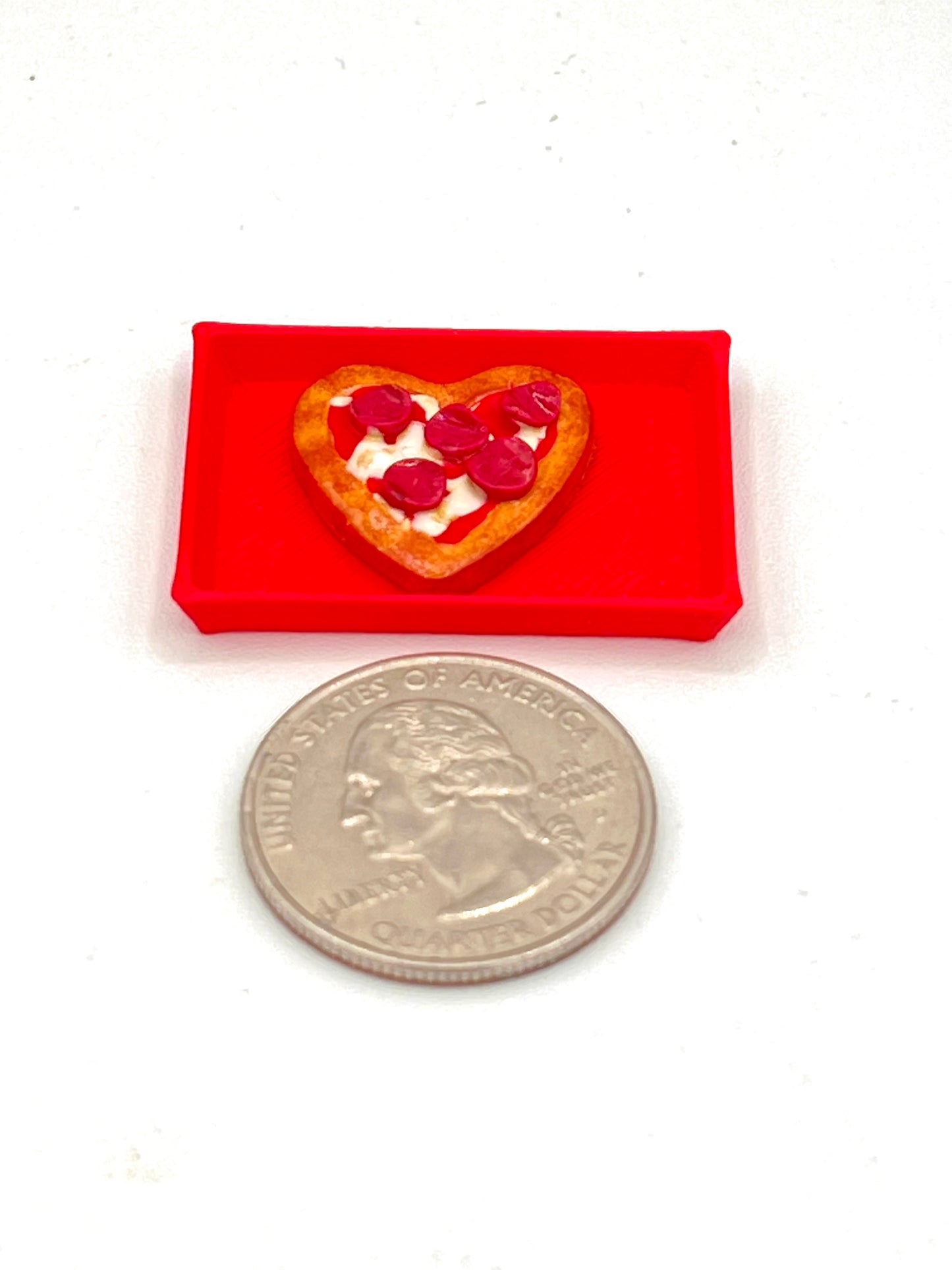 Handmade Miniature Heart Pizza