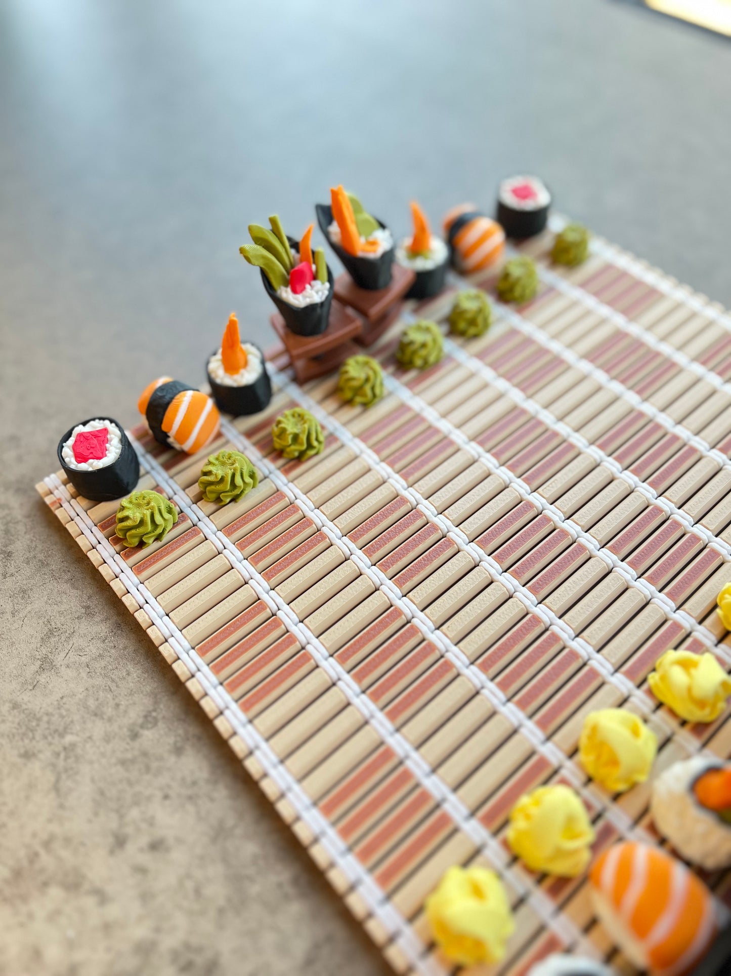 3D Sushi Chess Set (with Bento Box)