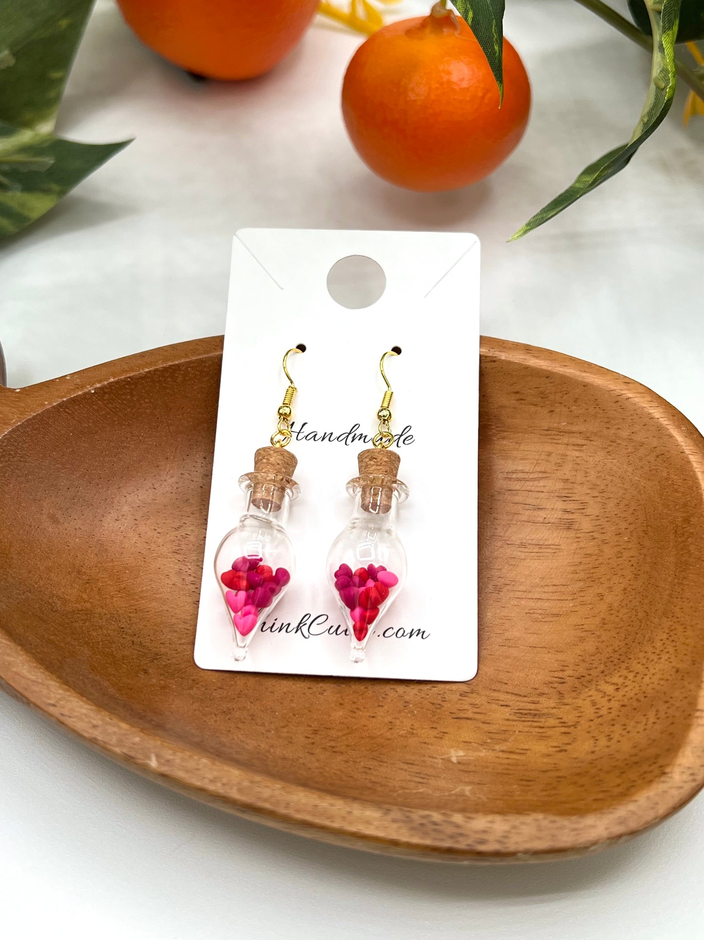 Handmade Valentine Heart Earrings