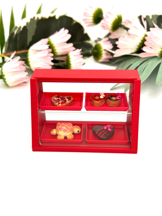 Miniature Red Heart Valentine Pastry Case