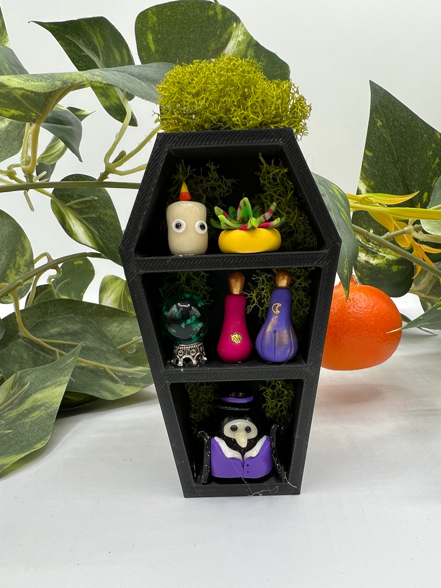 Miniature Plague Doctor Coffin (Glow in the Dark)