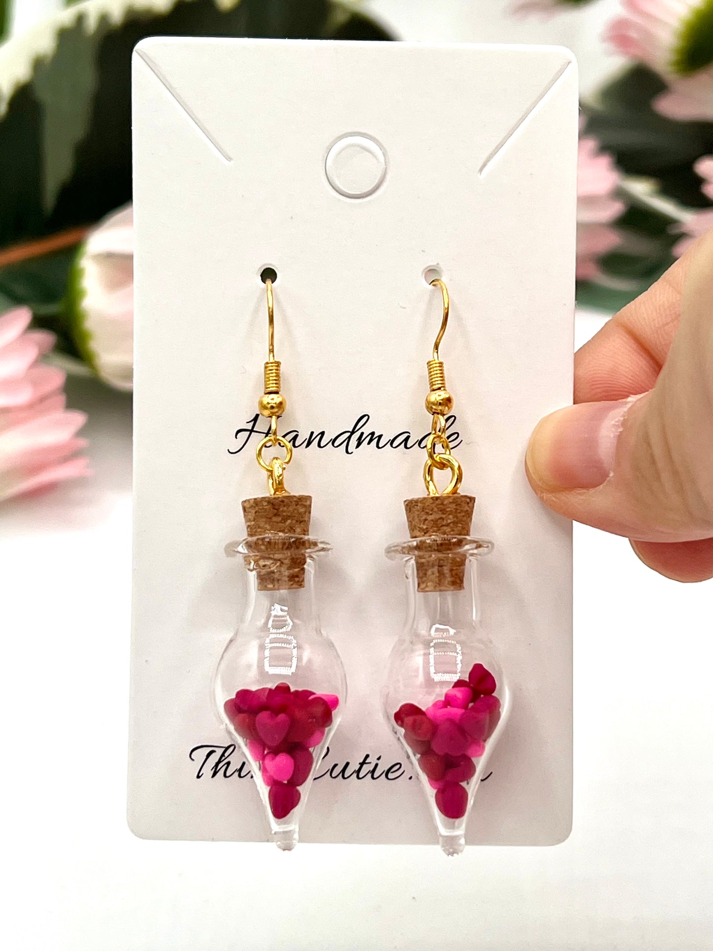 Handmade Valentine Heart Earrings