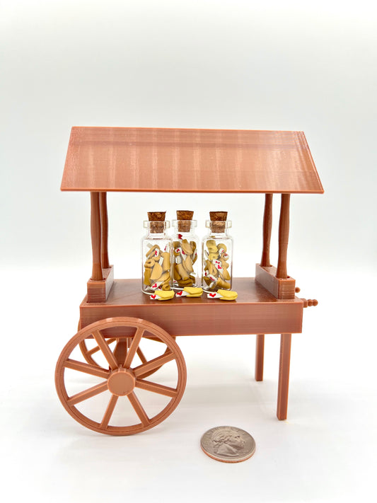 Custom 3D Miniature Market Stall Cart