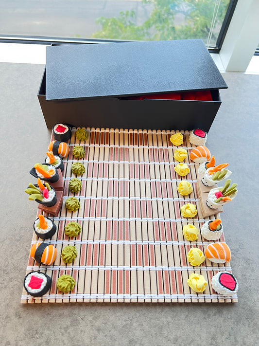 3D Sushi Chess Set (with Bento Box)