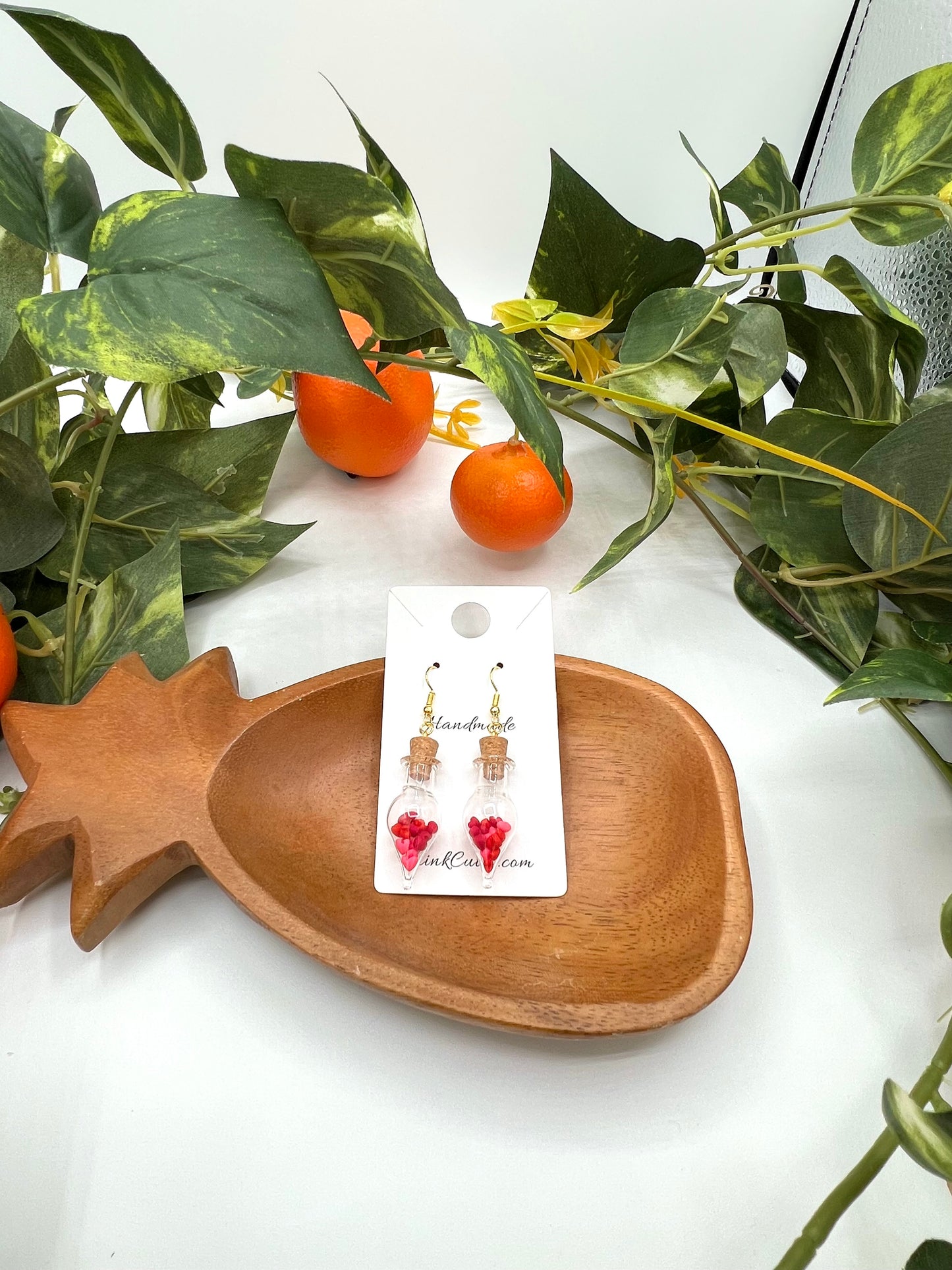 Handmade Valentine Heart Earrings