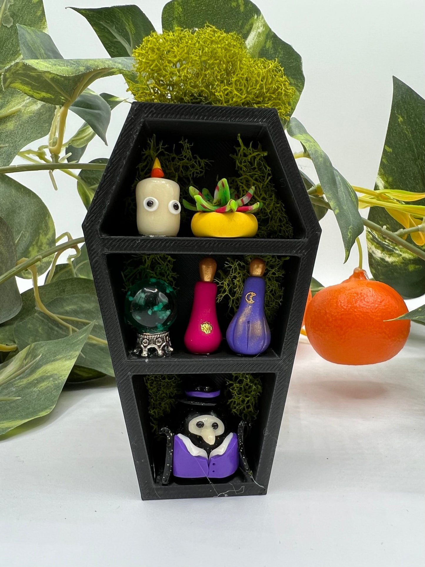 Miniature Plague Doctor Coffin (Glow in the Dark)