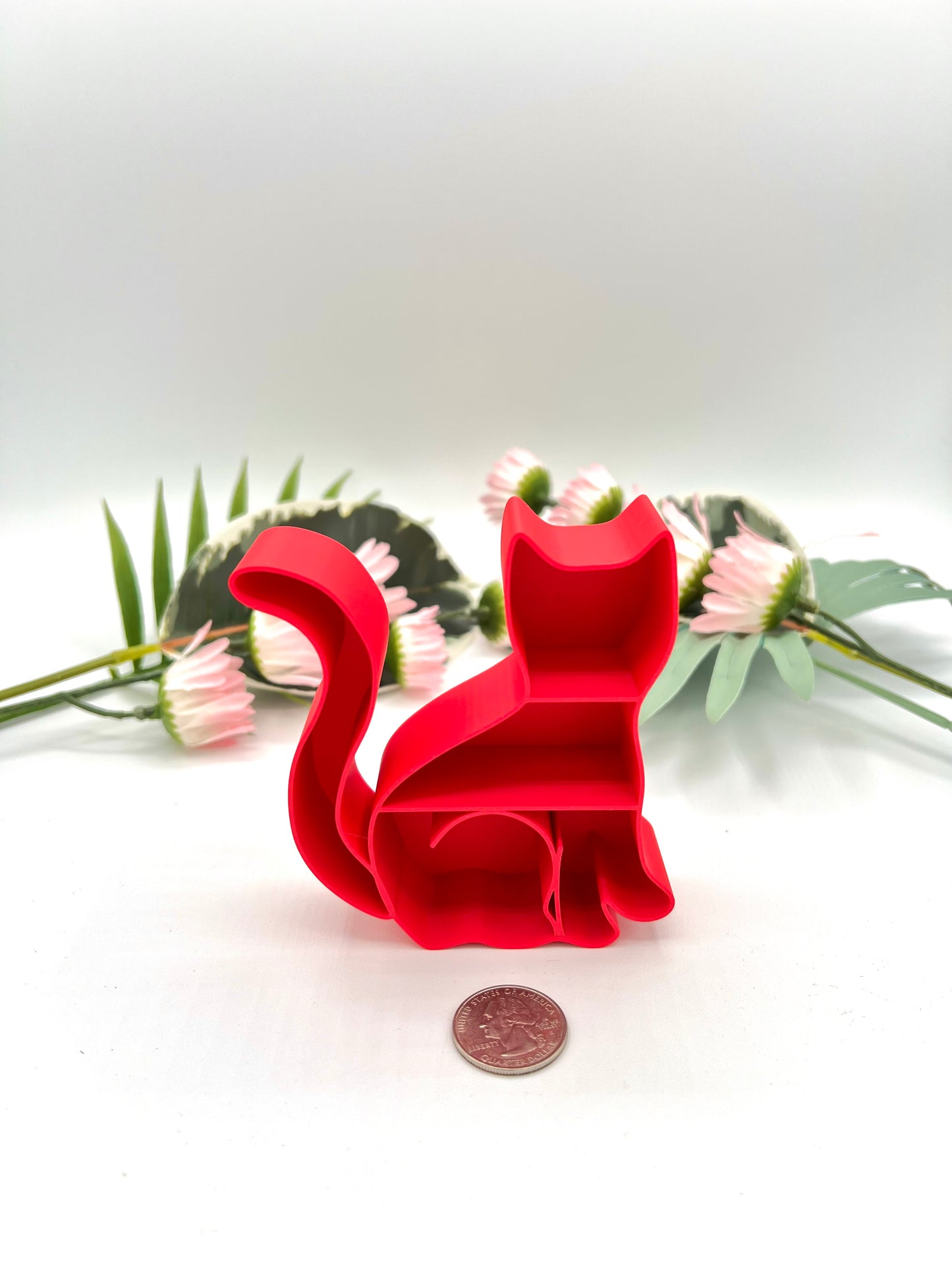 3D Miniature Cat Shelf (Valentine Red)