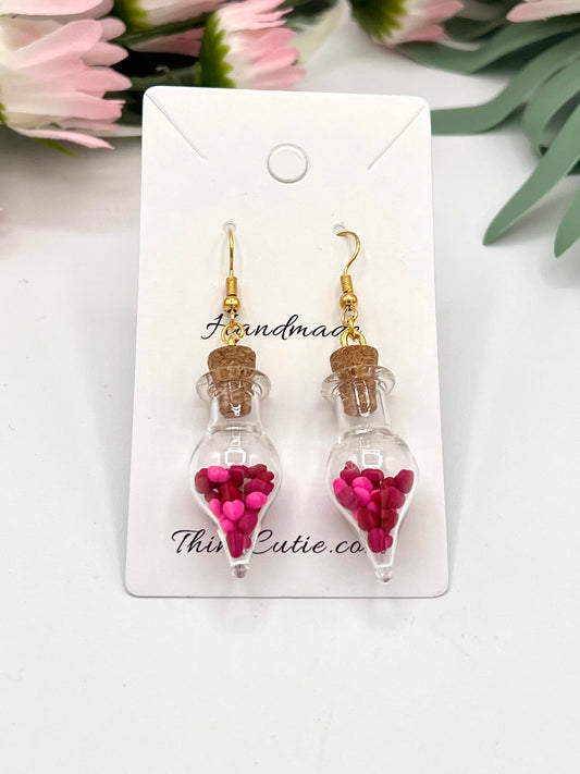 Handmade Valentine Heart Earrings