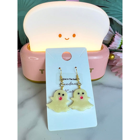 Glow in the dark ghost earrings