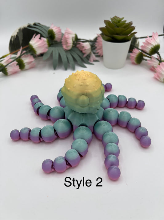 Articulated Baby Octopus - 3D Printed with Care