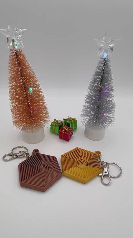 3D Customer Hexagon Fidget Keychain